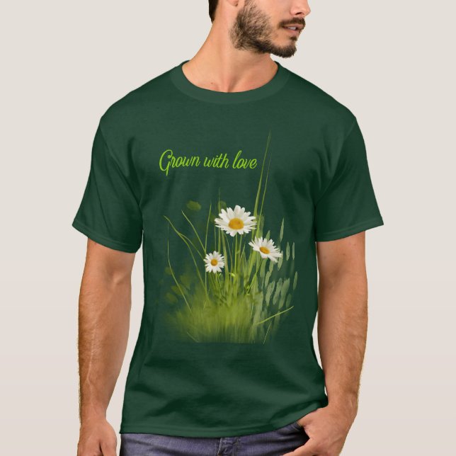 Camiseta Cultivado com amor retrô (Frente)