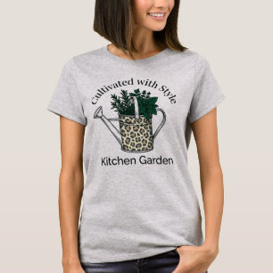 Camiseta Cultivado com Estilo Jardim de Cozinha Estampa de 