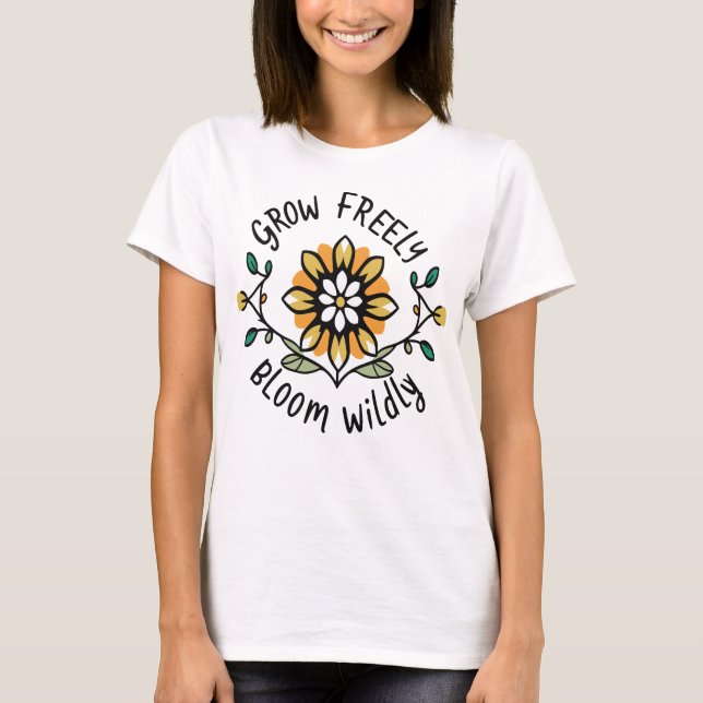 Camiseta Cultivar Freely Bloom (Frente)