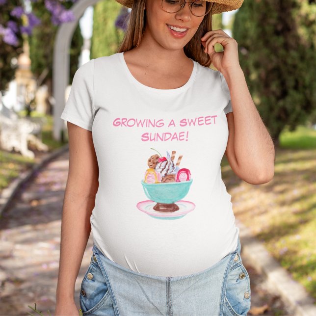 Camiseta Cultivar Um Sundae Sorvete Doce (Criador carregado)