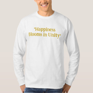 Camiseta "Cultive Conexões, Floresça com Alegria!"