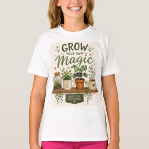 Camiseta Cultive Sua Própria Magia Planta Estética para M