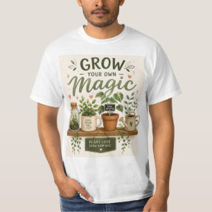 Camiseta Cultive Sua Própria Magia   Planta Estética para M