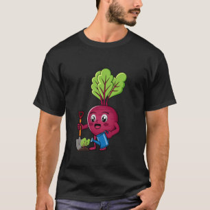 Camiseta Cultivo de beterraba fofa Hobby Jardineiro