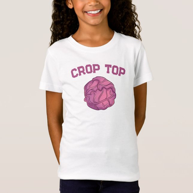 Camiseta Cultivo, Verduras De Couve Vermelha, Crianças Engr (Frente)