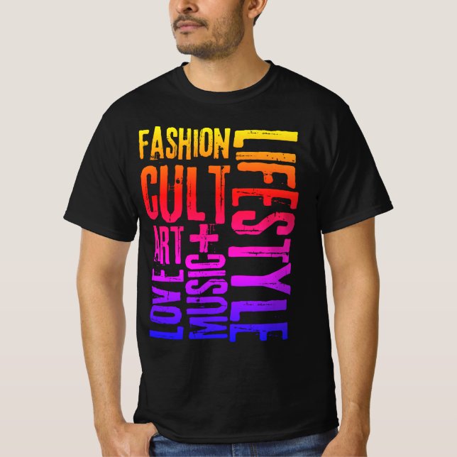 Camiseta CULTO DE ESTILO DE VIDA - colorido (Frente)