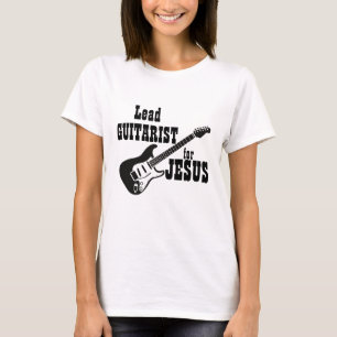 Camiseta Culto Team Shirt Lead Guitar para Jesus