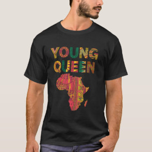 Camiseta Cultura Africana Étnica Rainha Jovem