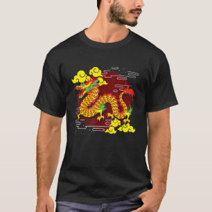 Camiseta Cultura Chinesa Fantasia Animal Mítico Criou Uma C