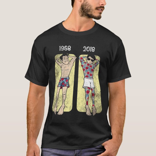 Camiseta Cultura da Tatuagem de Energia Flor Hippie 1968 19 (Frente)