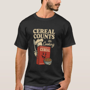Camiseta Cultura de Cereal no Jantar Lanche Divertido Vida 