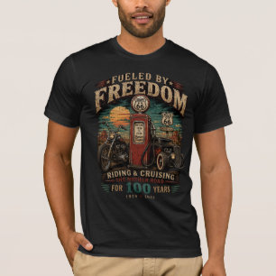 Camiseta Cultura de Motociclista do Centenário da Rota 66
