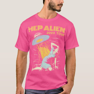 Camiseta Cultura de Pop de Banda de Alienígena de Hep