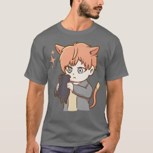 Camiseta Cultura estética japonesa de Otaku de gato bonito