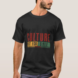 Camiseta Cultura Não À Venda Da Junta Africana Americana
