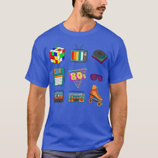 Camiseta Cultura Retro dos Anos 80 Música Disco Parte