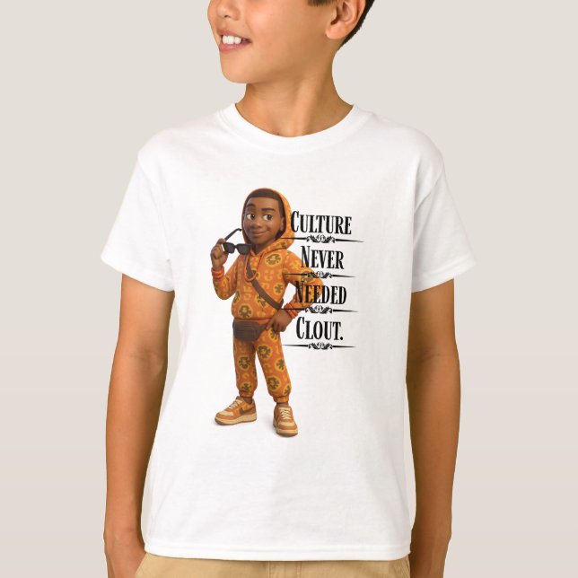 Camiseta Culture Never Needed Clout,Pixarstyle 3D (Frente)