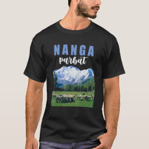 Camiseta Cume do Pico da Montanha Nanga Parbat Alpinista Al