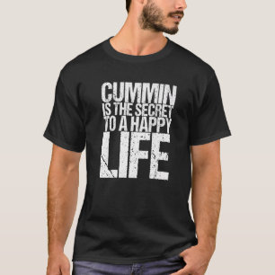 Camiseta Cummin É O Segredo De Uma Vida Feliz
