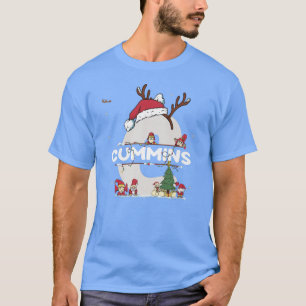 Camiseta Cummins Christmas w Cummins Nome para xmas engraça