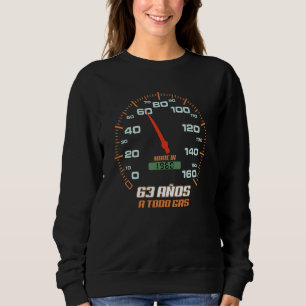 Camiseta Cumpleanos 63 Anos A Todo Gas Nacidos En 1960 Moto