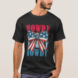 Camiseta Cumprida Coquete Laço Western País Rodeio Cowgirl