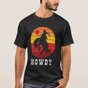 Camiseta Cumprimento Caubói Caubói Feminino País Rodeio Vin
