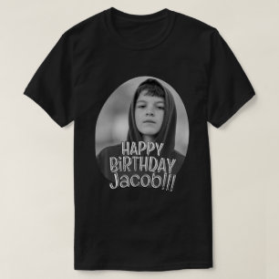 Camiseta Cumprimento de Aniversário Moderno Simples e Legal