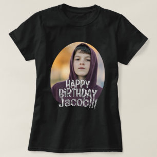 Camiseta Cumprimento de Aniversário Moderno Simples e Legal