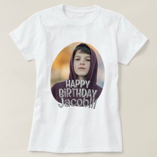 Camiseta Cumprimento de Aniversário Moderno Simples e Legal