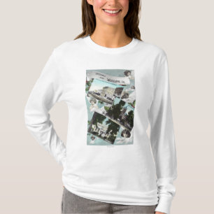 Camiseta Cumprimentos com de ViewsWoodland cénico, CA