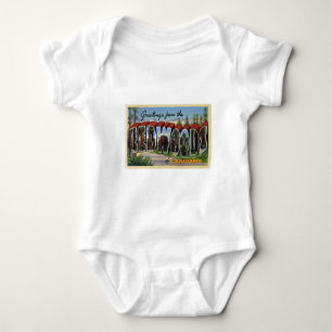 Camiseta Cumprimentos das sequóias vermelhas de Califórni