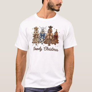 Camiseta Cumprimentos de Natal, Natal Western