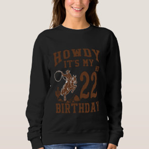 Camiseta Cumprindo 22 Anos de Idade Caubói Ocidental 22 Ano
