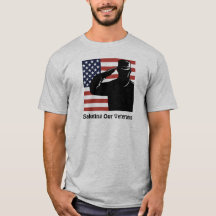 Cumprindo Nossos Veteranos Soldado & Bandeira Amer