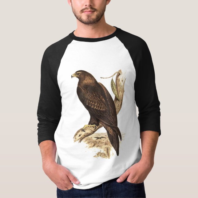 Camiseta Cunha australiana Eagle atado. Pássaro de rapina (Frente)