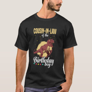 Camiseta Cunhado do Dinossauro Garoto de Aniversário