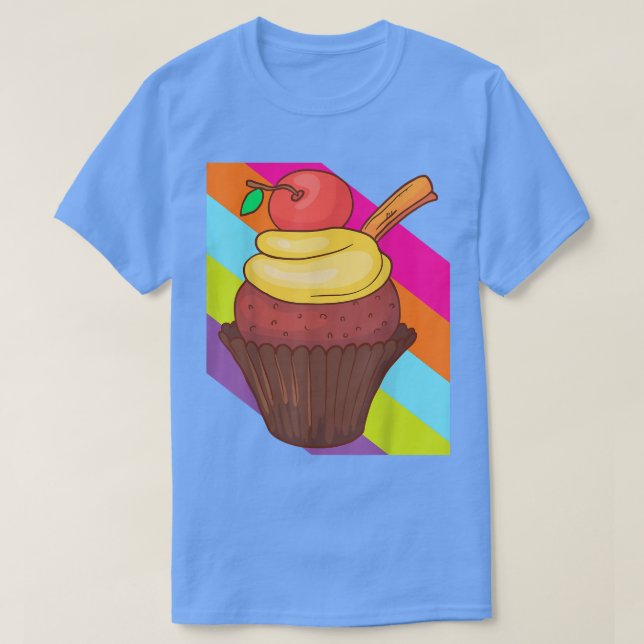 Camiseta Cupcake Bake Bakery Baker Cake Food Delicious Swee (Frente do Design)