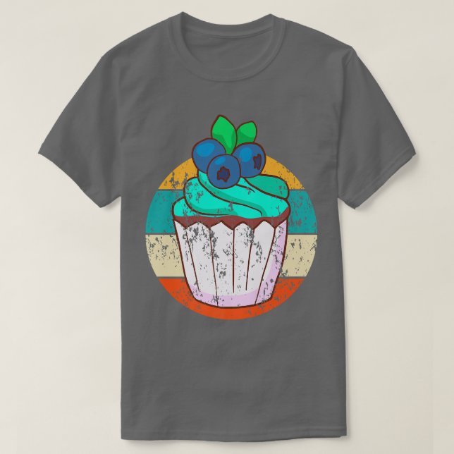 Camiseta Cupcake Baking Baker Bakery Vintage Retro 12 (Frente do Design)