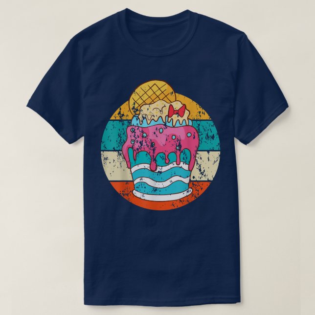 Camiseta Cupcake Baking Baker Bakery Vintage Retro 13 (Frente do Design)