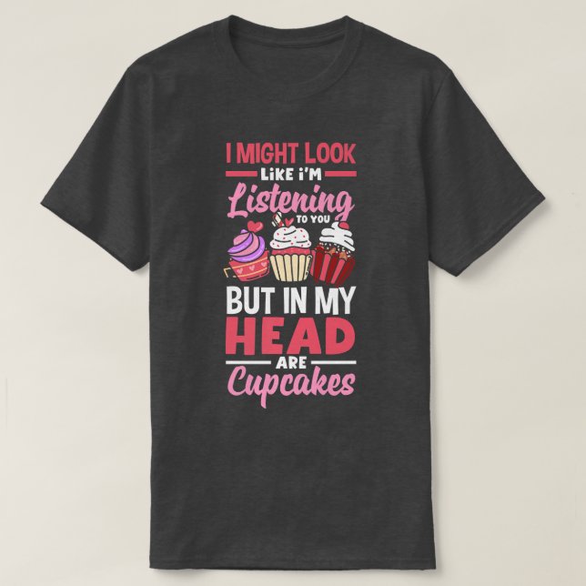 Camiseta Cupcake Baking Cut Lover (Frente do Design)