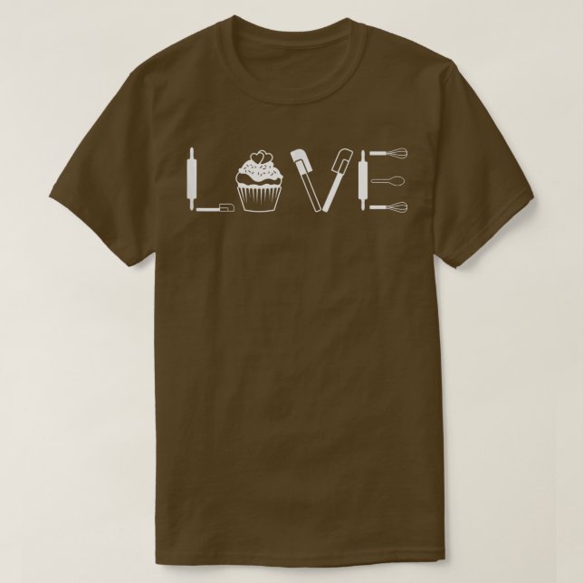Camiseta Cupcake cupcake Lover Baking Cozinhar Cuja padaria (Frente do Design)