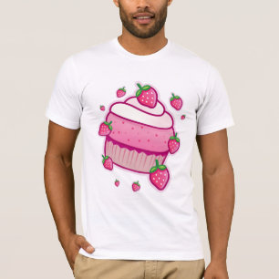 Camiseta cupcake da baga do kawaii