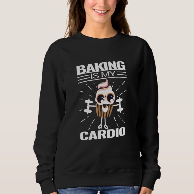 Camiseta Cupcake de Baía Cardio Bakery Cozinhar de Muffin C (Frente)