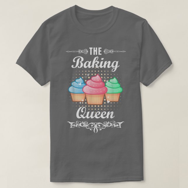 Camiseta Cupcake de Bake de Cozinhar Baker 284 (Frente do Design)
