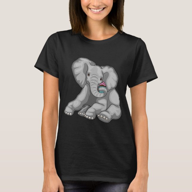 Camiseta Cupcake de elefante (Frente)