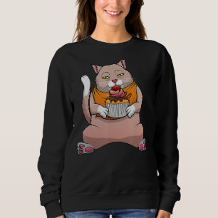 Camiseta Cupcake De Gato Engraçado Para Homens Assares De G