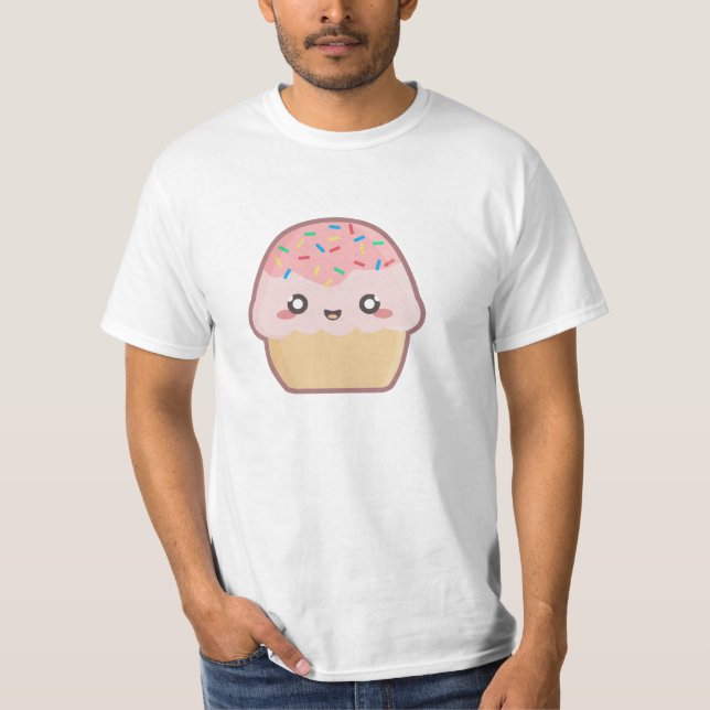 Camiseta Cupcake de Kawaii (Frente)