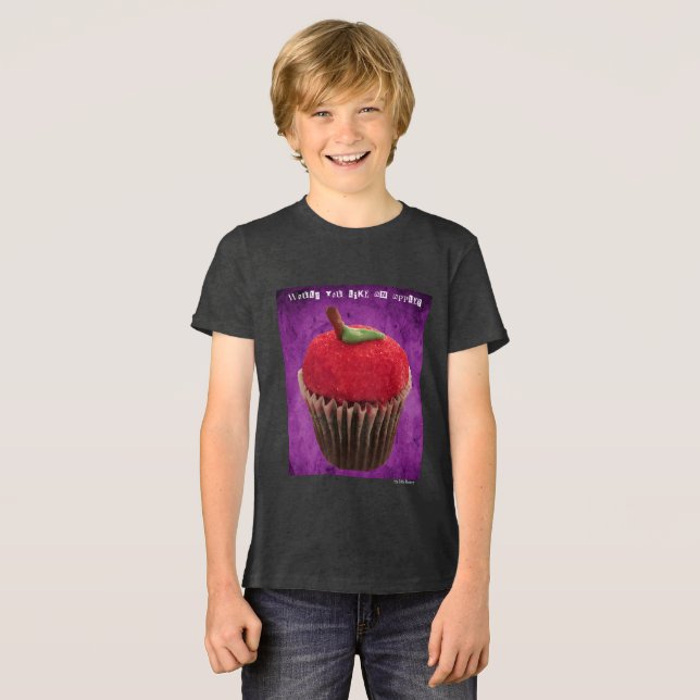 Camiseta Cupcake de Maçã Venenosa (Frente Completa)