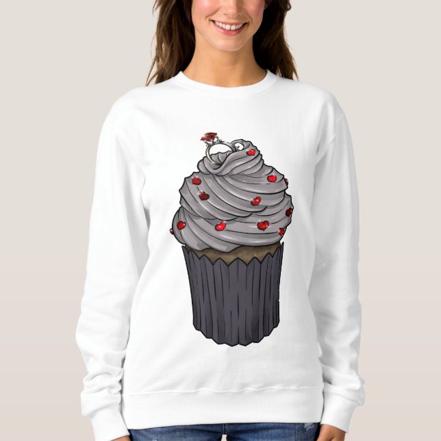 Camiseta Cupcake de proposta doce (Frente)